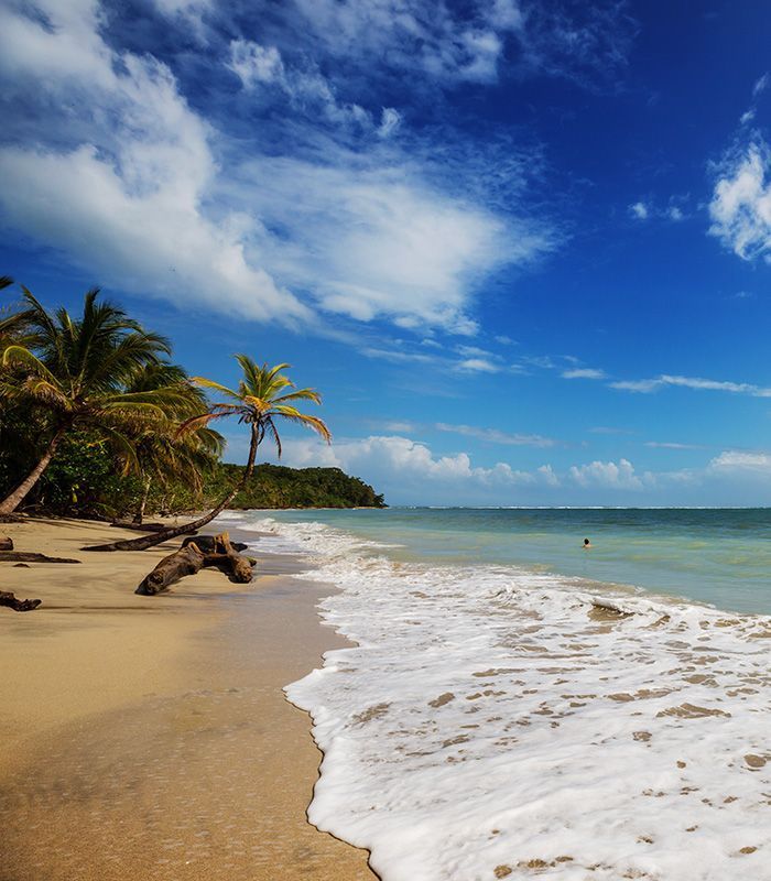 Beautiful tropical Pacific Ocean coast in Costa Rica